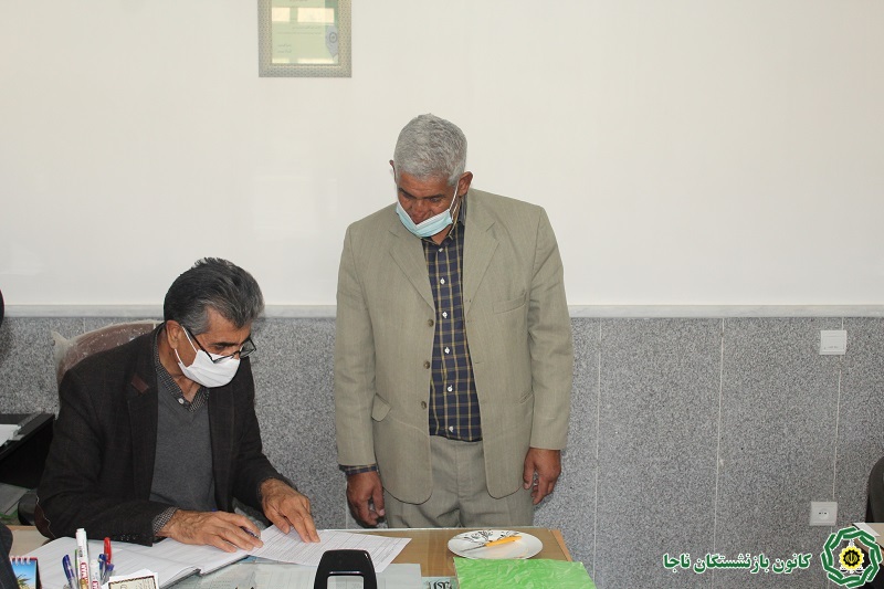 بازدید رئیس کانون بازنشستگان استان فارس از دفتر نمایندگی شهرستان داراب