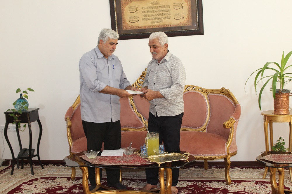 دیدار با ۲ بازنشسته در شهرستان پیشوا