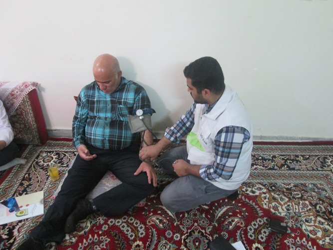 دیدار با 4بازنشسته بیمار در شهرستان ورامین