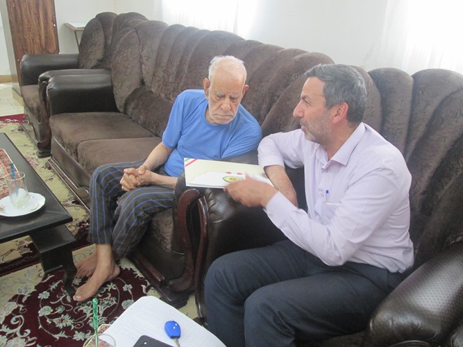 دیدار با 4بازنشسته بیمار در شهرستان ورامین