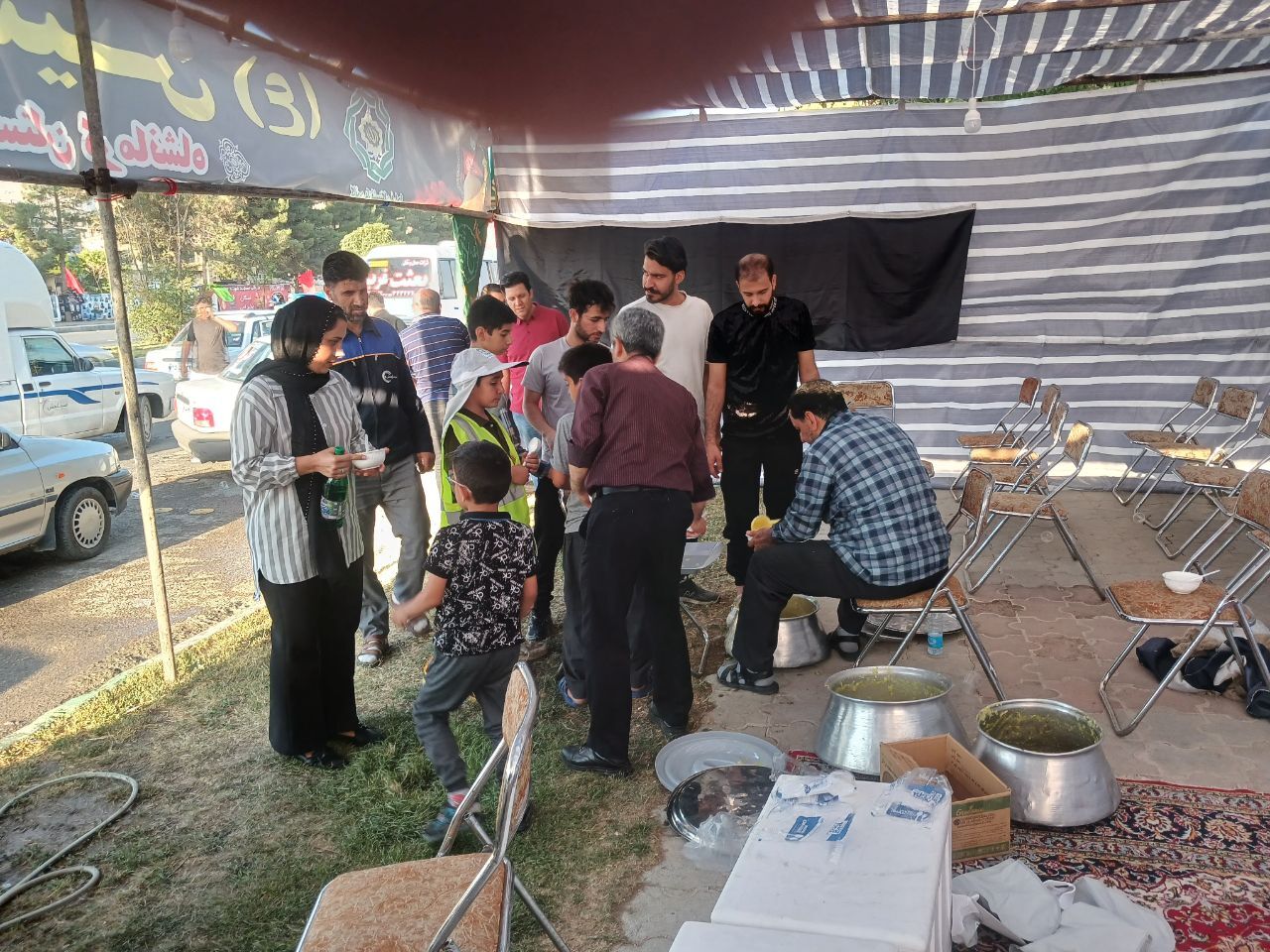 حضور بازنشستگان استان گلستان در موکب الحسین (ع)