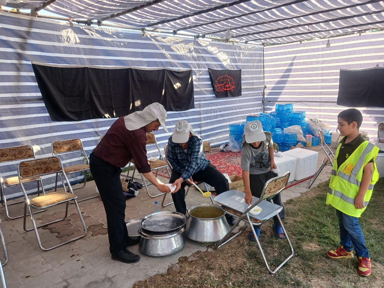 حضور بازنشستگان استان گلستان در موکب الحسین (ع)