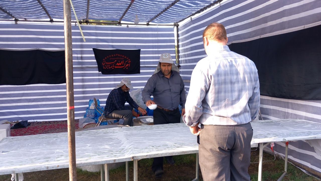 حضور بازنشستگان استان گلستان در موکب الحسین (ع)