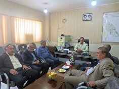 دیدار رئیس و نماینده مجمع کانون بازنشستگان استان با رئیس کلانتری 12 شهرستان بویراحمد