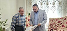 دیدار رئیس کانون بازنشستگان انتظامی استان آذربایجان شرقی با ۵ نفر از بازنشستگان در منزل