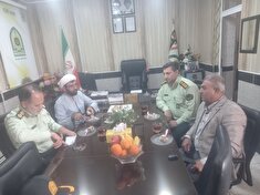 دیدار رئیس کانون ماکو با فرمانده انتظامی شهرستان شوط