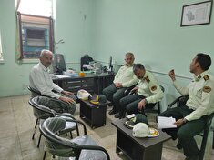 حضور فرمانده انتظامی شهرستان ممسنی در دفتر نمایندگی کانون