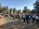 همایش پیاده روی بازنشستگان نیروهای مسلح استان قم برگزار شد