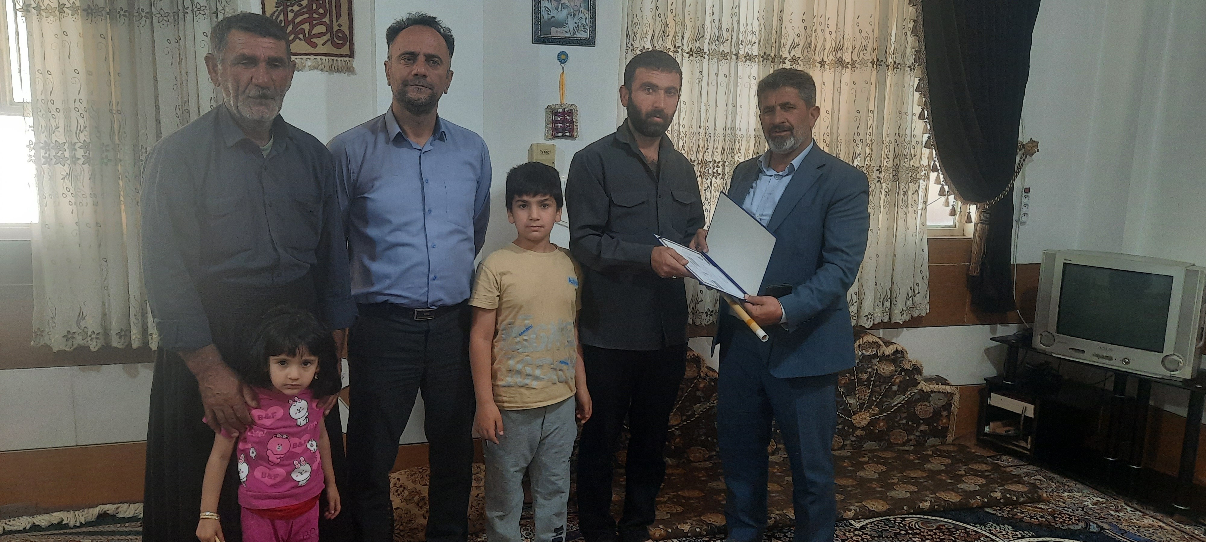 دیدار و سرکشی از تعداد2 نفر از مستمری بگیران شهرستان فارسان