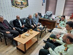 دیدار رئیس کانون استان با فرمانده انتظامی و رئیس عقیدتی سیاسی شهرستان رودبار