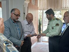 دیدار فرمانده انتظامی شهرستان رشت با پیشکسوتان شهرستان رشت