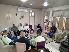 دیدار با خانواده متوفیان شهرستان بندر انزلی