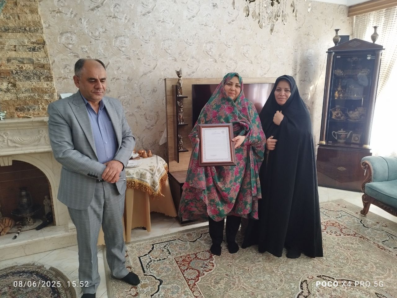 دیدار و سرکشی با تعداد 3 بازنشسته خانم فراجا استان البرز