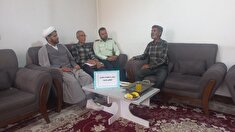 دیدار رئیس عقیدتی و سیاسی شهرستان فلاورجان با ۲ نفر از اعضاء وابسته شهرستان
