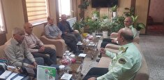 دیدارمسئول دفترنمایندگی کانون بازنشستگان شهرستان گناباد  با فرمانده انتظامی شهرستان