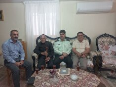 دیدار با ۲ پیشکسوت انتظامی معسر در شهرستان آمل