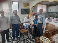 دیدار و عیادت از بازنشسته انتظامی در شهرستان بابل