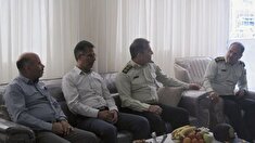 دیدار جانشین فرمانده انتظامی استان با دو پیشکسوت و مستمری بگیر شهرستان بجنورد