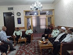 دیدار فرمانده انتظامی استان قم با پیشکسوت فریدون ترکاشوندی