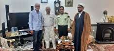 دیدار فرمانده انتظامی شهرستان مرند با ۳ نفر از پیشکسوتان