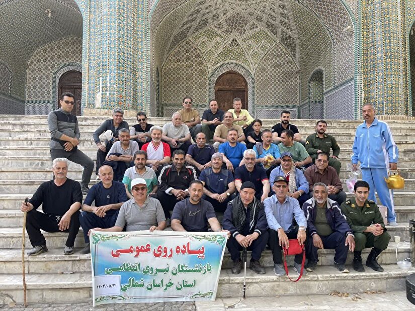 پیاده روی صبحگاهی بازنشستگان شهرستان بجنورد