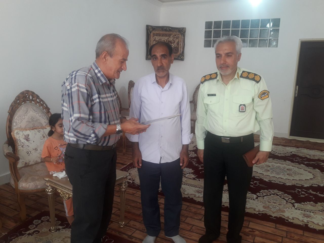دیدار کانون بازنشستگان انتظامی شهرستان مراغه با تعداد ۳ نفر از اعضاء وابسته شهرستان