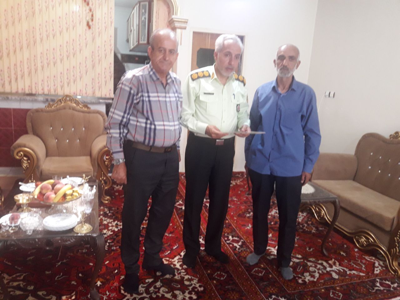 دیدار کانون بازنشستگان انتظامی شهرستان مراغه با تعداد ۳ نفر از اعضاء وابسته شهرستان