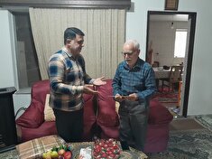 دیدار و تجلیل از پیشکسوت انتظامی درشهرستان ساری