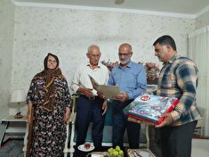 دیدار و تجلیل از ۵ خانواده مستمری بگیر وپیشکسوت انتظامی در شهرستان ساری