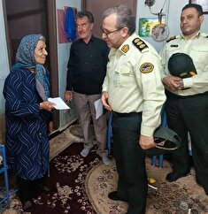 دیدار با مستمری بگیر خانم رحمانی نگهدار