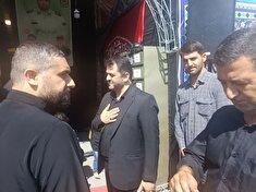 حضور شهردار ارومیه در موکب الحسین (ع) شهدای انتظامی پایانه مرزی تمرچین