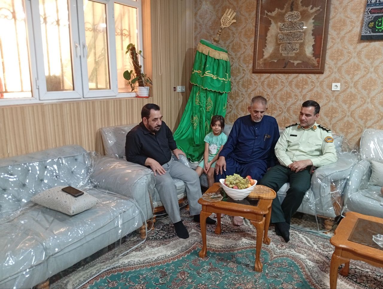 دیدار و عیادت از بازنشسته علی سعدونی درشهرستان خرمشهر