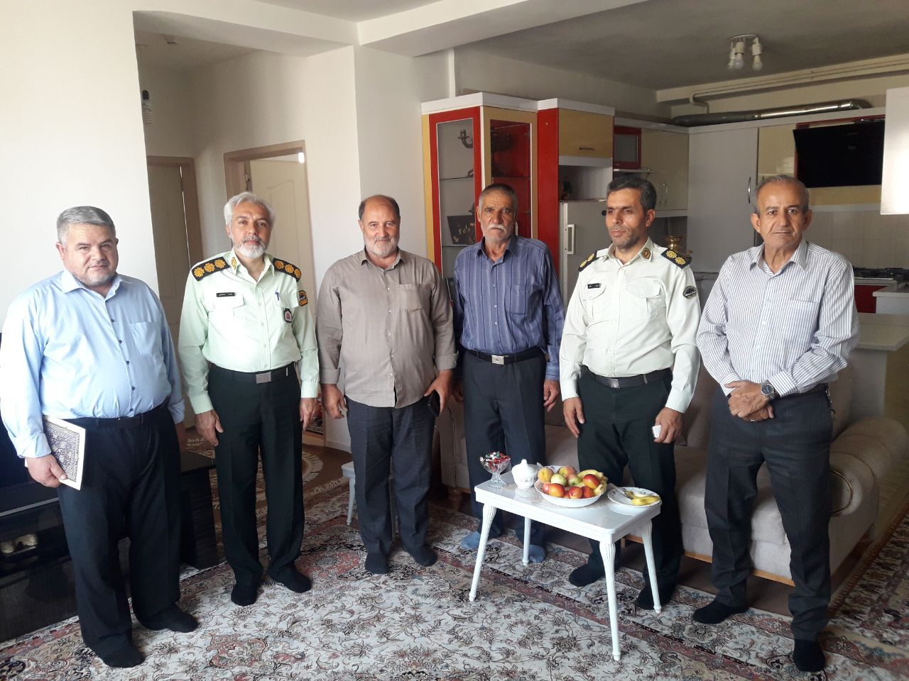 دیدار رئیس کانون بازنشستگان شهرستان مراغه با ۴ نفر پیشکسوتان عضو کانون در منزل