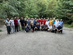 ورزش صبحگاهی ودورهمی  اعضای وابسته  درمنطقه جنگلی ناهارخوران شهرستان گرگان