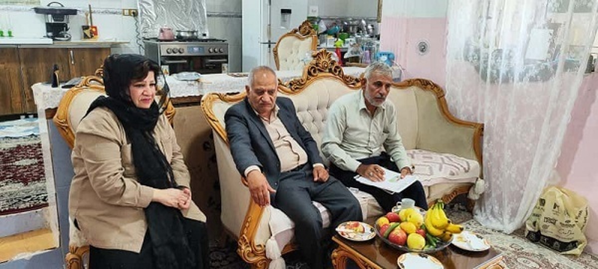 دیدار و سرکشی از مستمری بگیر  سرکار خانم مرضیه زکی نژاد