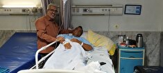 عیادت از پیشکسوت گرامی آقای اکبر زاده در بیمارستان فوق تخصصی دکتر بهشتی کاشان