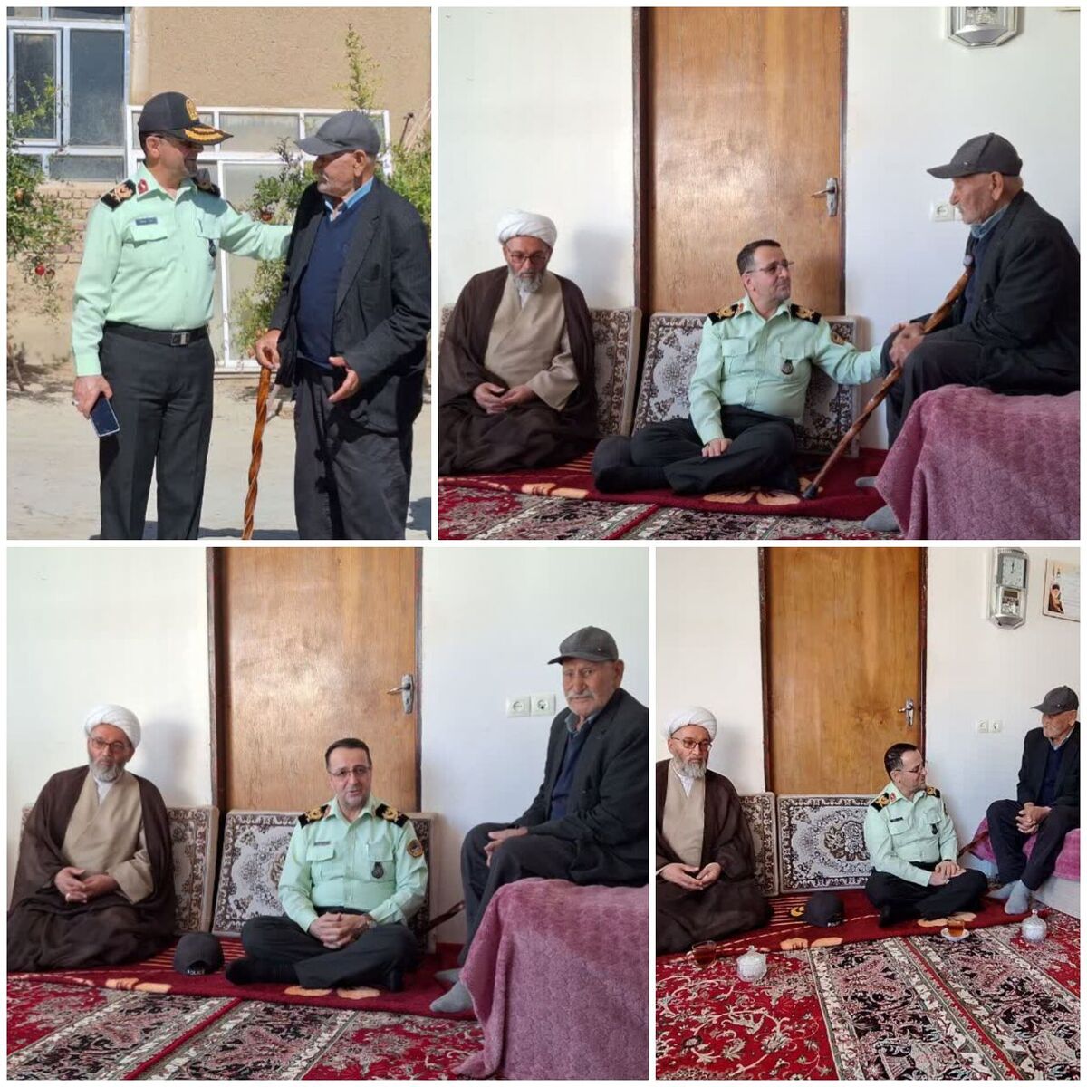 دیدار فرمانده انتظامی استان آذربایجان غربی با خانواده شهید فراجا پرویز ساداتی