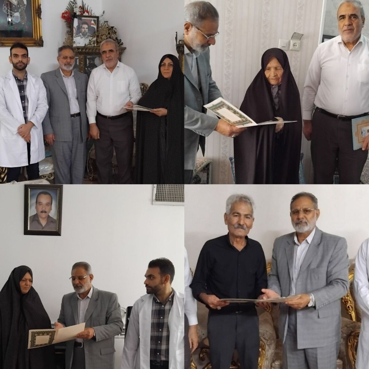 دیدار با ۹  بازنشسته و مستمری بگیر پیشکسوت قم