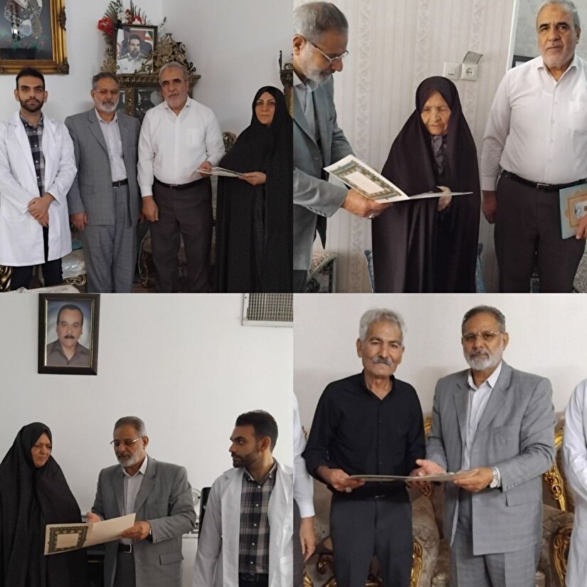 دیدار با ۹  بازنشسته و مستمری بگیر پیشکسوت قم