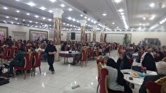 برگزاری ضیافت خانوادگی با حضور ۷۴ نفر رزمندگان، ایثارگران و جانبازان