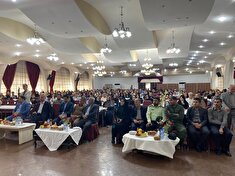 برگزاری ضیافت خانوادگی با حضور ۴۶۰ نفراز اعضای وابسته ومستمری بگیر نیرو‌های مسلح