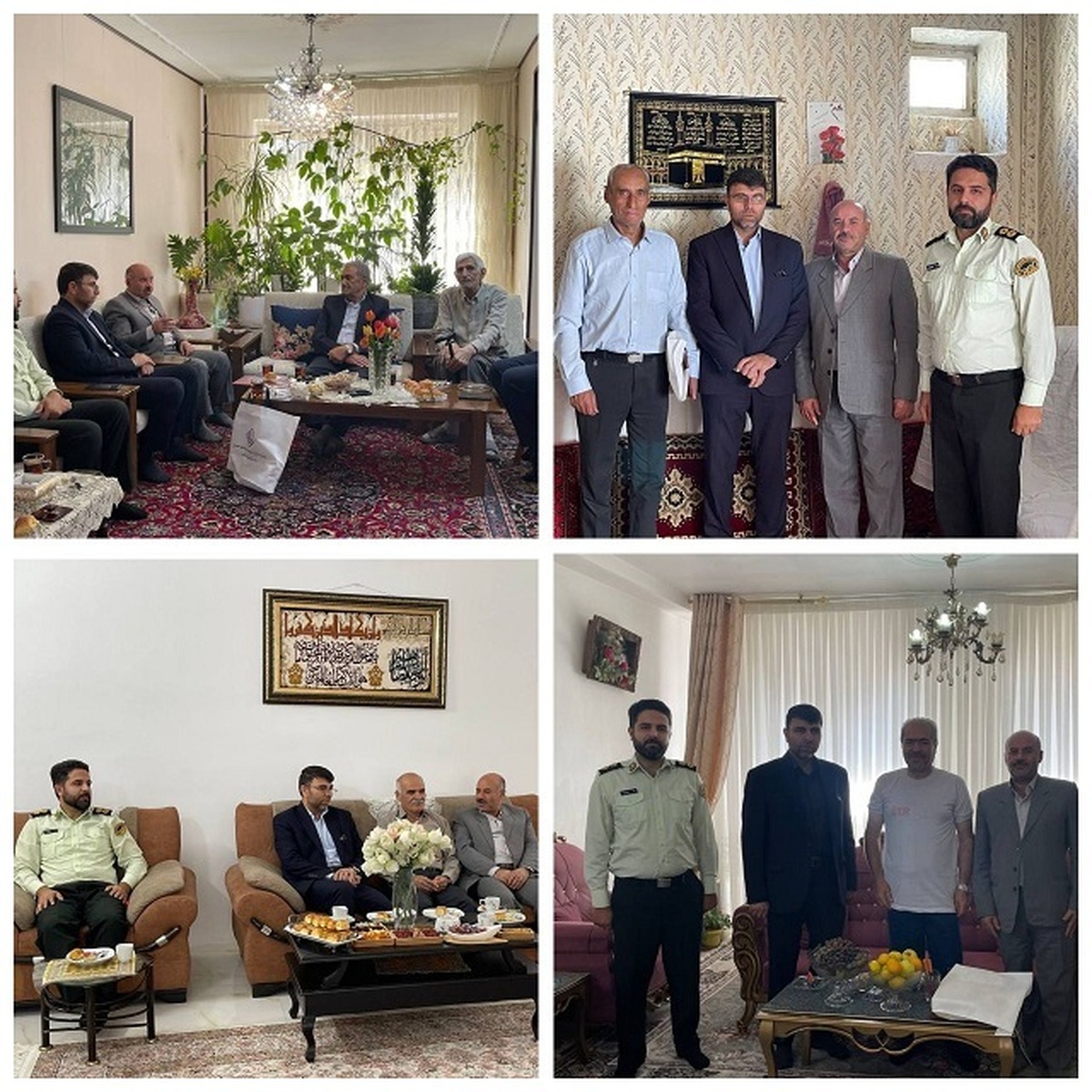 دیدار با ۴ پیشکسوت انتظامی شهرستان بجنورد