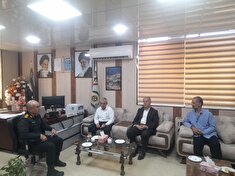 برگزاری جلسه تعاملی رئیس دفترکانون با فرمانده انتظامی شهرستان مهاباد