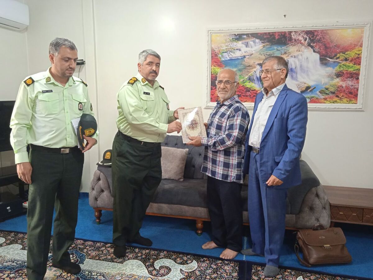 عیادت از پیشکسوت بازنشسته بهرام غلامی در شهرستان سوادکوه شمالی
