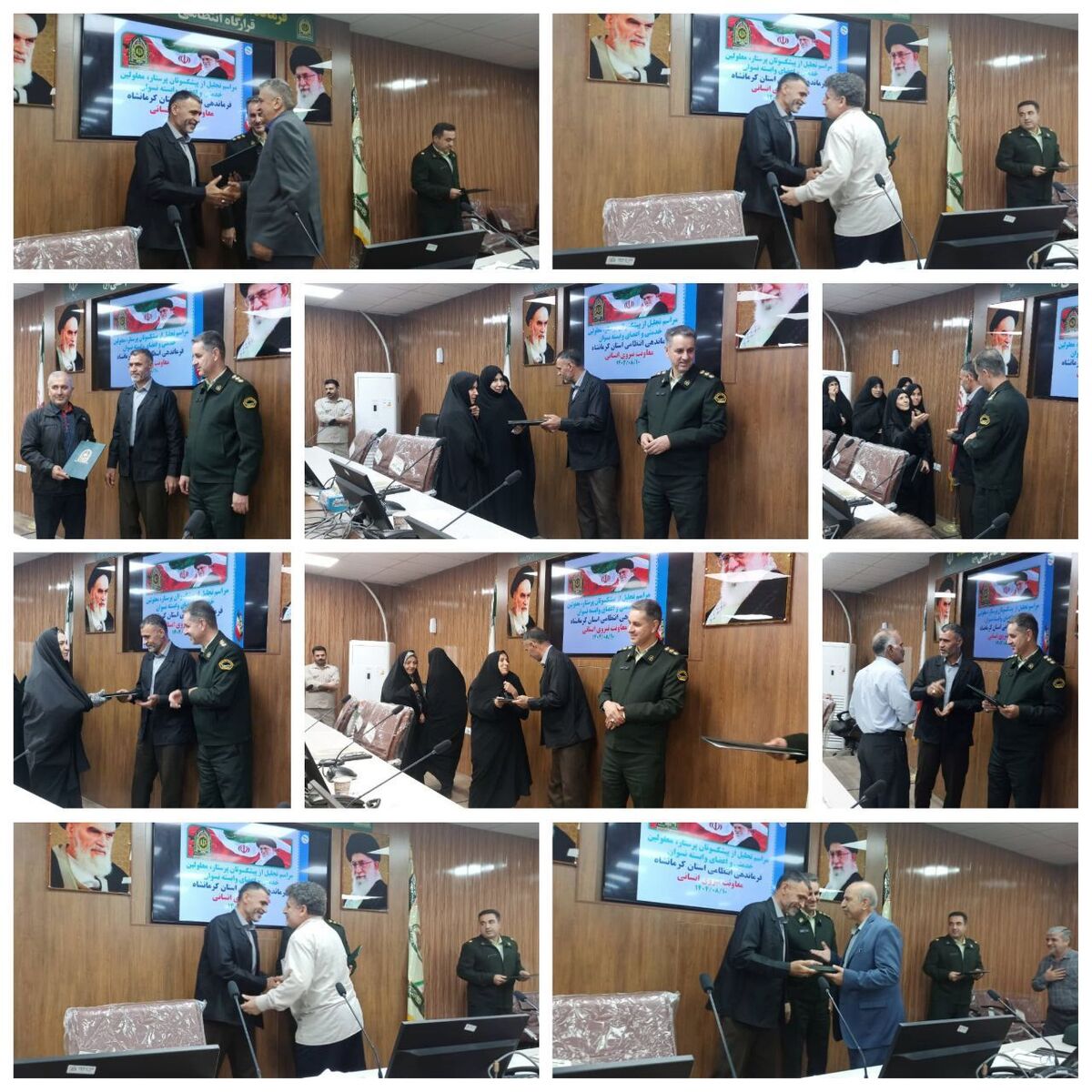 تجلیل از ۶۰ بازنشسته و مستمری‌بگیر انتظامی استان کرمانشاه