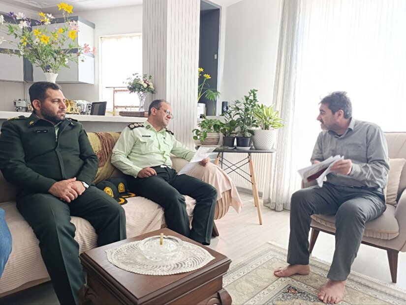 دیدار رئیس امور بازنشستگان با پیشکسوت آقای سعید جعفری