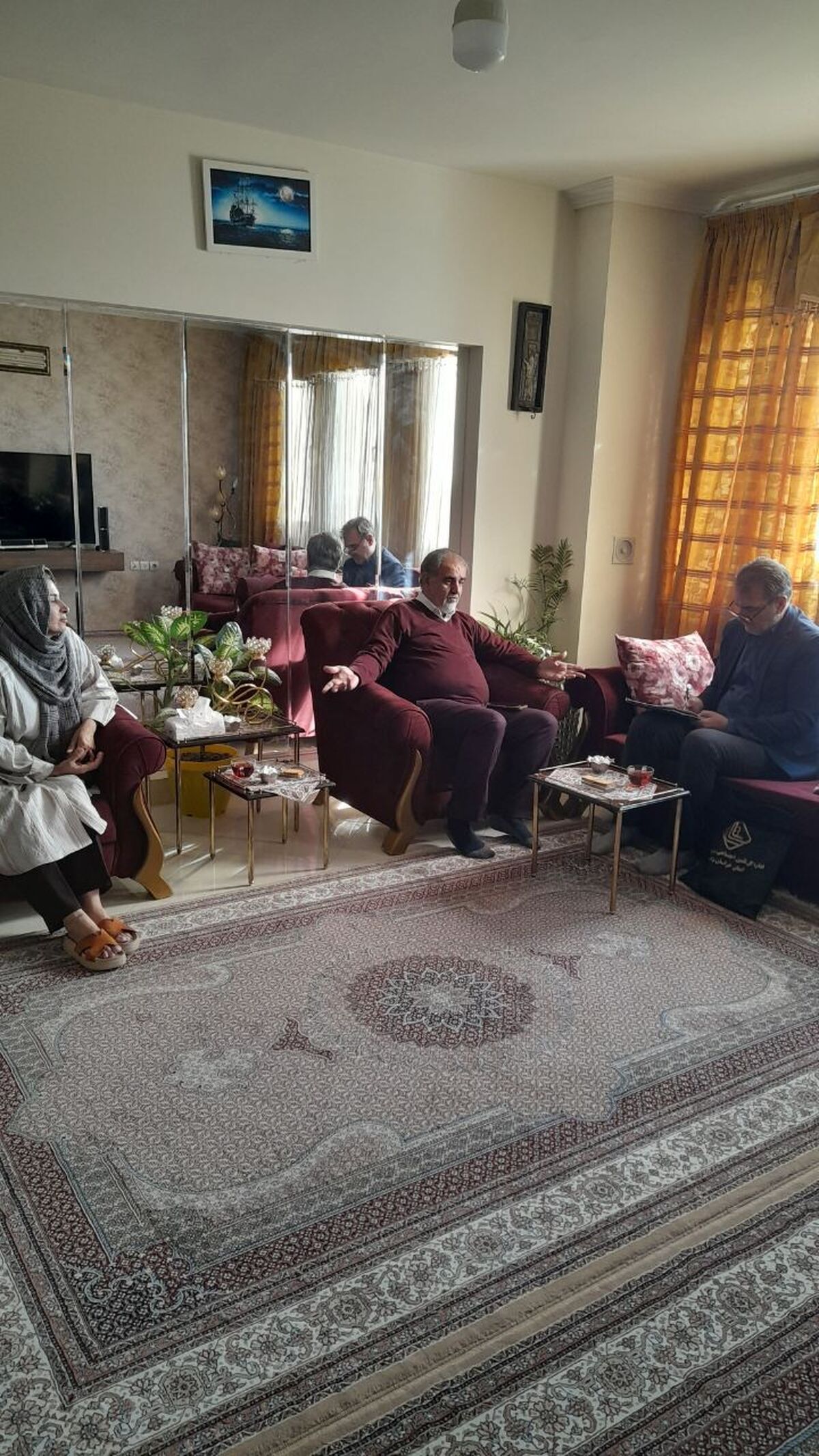 دیداربا۵ نفر از پیشکسوتان درشهرستان گلبهار