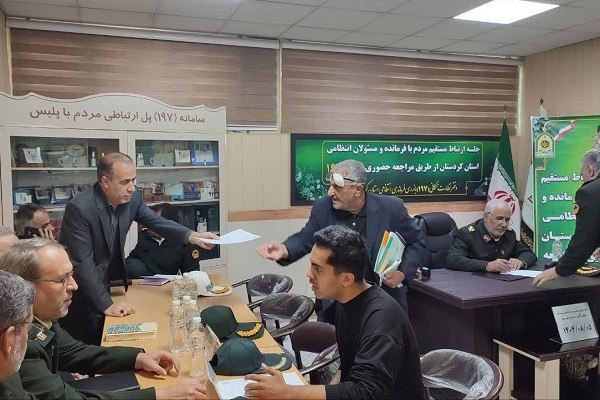 جلسه ارتباط مستقیم با جانشین فرمانده انتظامی استان کردستان برگزار شد.