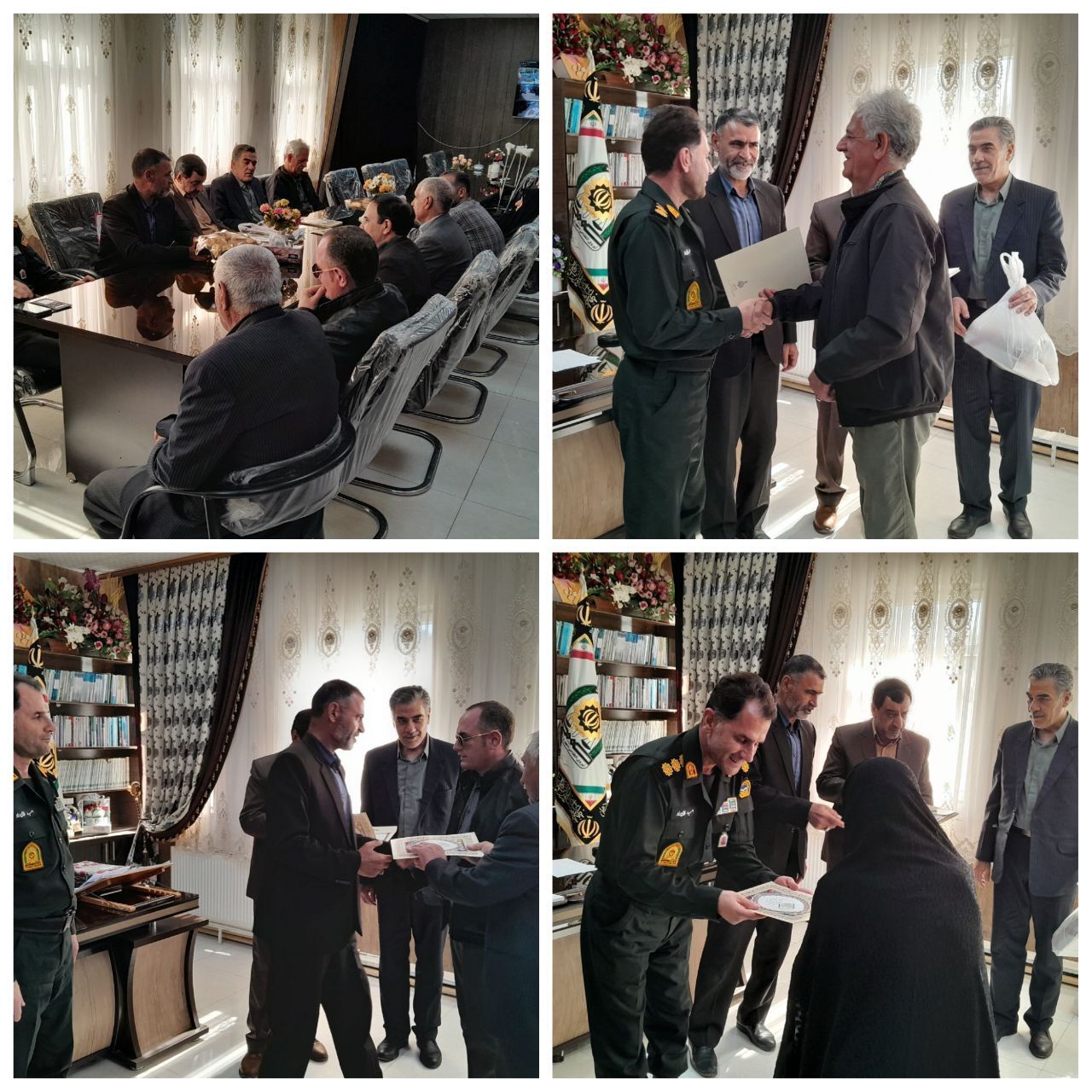 دیدار با ۱۰پیشکسوت بازنشسته ومستمری بگیر شهرستان سنقر