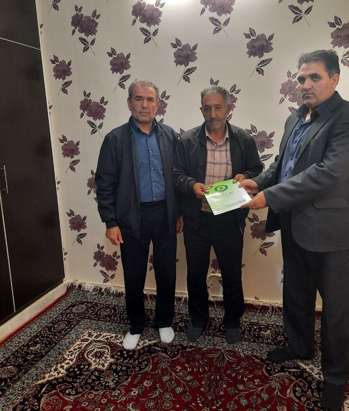 عیادت از بازنشسته ترحم امیری حسنلو